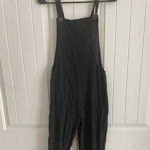 Black overalls